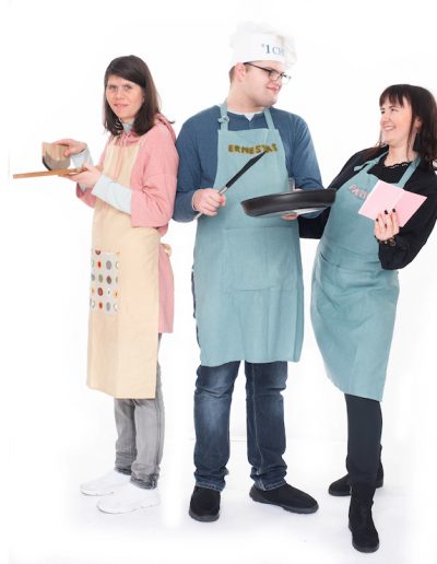 Virtuvės komanda: Rugilė, Ernestas ir Patricija